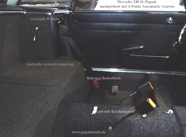 Pagode Sicherheitsgurte