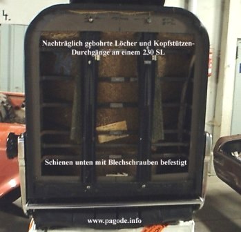 Kopfst�tzen Schienen